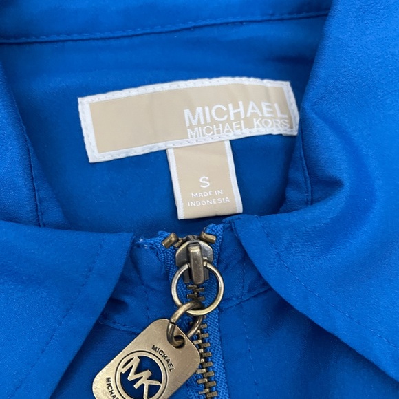 Michael Kors blouse with zipper, blue, S - Picture 2 of 4